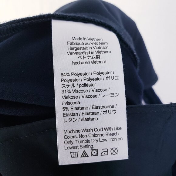 J Crew Kate Pants Straight Leg Stretch Navy Blue Business Career BK251 size 10 - Picture 9 of 11